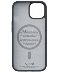 Чохол Njord Suede MagSafe Case for iPhone 15 Plus Black (NA52SU00)