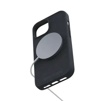 Чехол Njord Suede MagSafe Case for iPhone 15 Plus Black (NA52SU00)