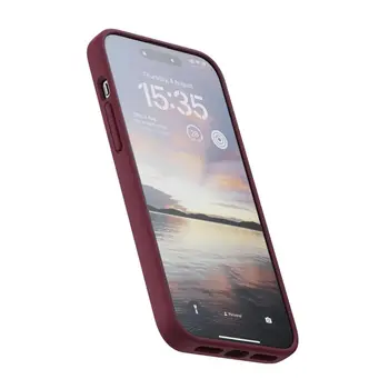 Чехол Njord Suede MagSafe Case for iPhone 15 Plus Crimson Red (NA52SU11)