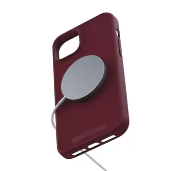 Чехол Njord Suede MagSafe Case for iPhone 15 Plus Crimson Red (NA52SU11)