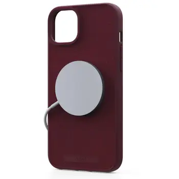 Чехол Njord Suede MagSafe Case for iPhone 15 Plus Crimson Red (NA52SU11)
