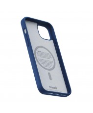 Чехол Njord Suede MagSafe Case for iPhone 15 Plus Navy Blue (NA52SU01)