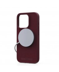 Чехол Njord Suede MagSafe Case for iPhone 15 Pro Crimson Red (NA53SU11)