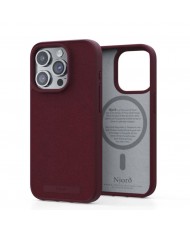 Чехол Njord Suede MagSafe Case for iPhone 15 Pro Max Crimson Red (NA54SU11)