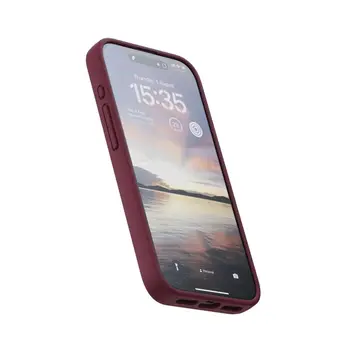 Чохол Njord Suede MagSafe Case for iPhone 15 Pro Max Crimson Red (NA54SU11)