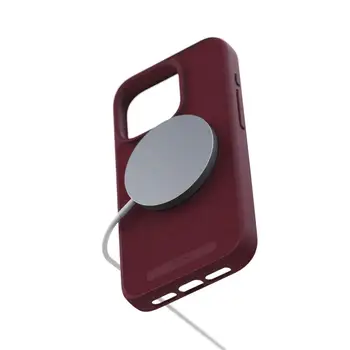 Чохол Njord Suede MagSafe Case for iPhone 15 Pro Max Crimson Red (NA54SU11)