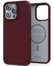 Чохол Njord Suede MagSafe Case for iPhone 15 Pro Max Crimson Red (NA54SU11)