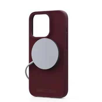 Чохол Njord Suede MagSafe Case for iPhone 15 Pro Max Crimson Red (NA54SU11)