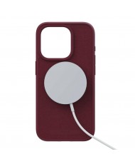 Чехол Njord Suede MagSafe Case for iPhone 15 Pro Max Crimson Red (NA54SU11)