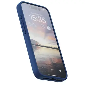 Чохол Njord Suede MagSafe Case for iPhone 15 Pro Max Navy Blue (NA54SU01)