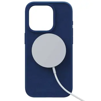 Чохол Njord Suede MagSafe Case for iPhone 15 Pro Max Navy Blue (NA54SU01)
