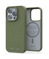 Чехол Njord Suede MagSafe Case for iPhone 15 Pro Max Olive (NA54SU06)