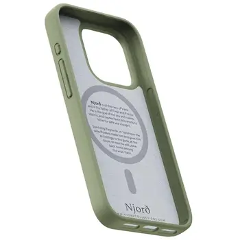 Чохол Njord Suede MagSafe Case for iPhone 15 Pro Max Olive (NA54SU06)