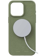 Чехол Njord Suede MagSafe Case for iPhone 15 Pro Olive (NA53SU06)