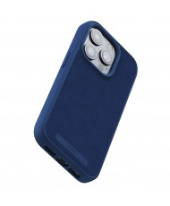 Чохол Njord Suede MagSafe Case for iPhone 15 Pro Navy Blue (NA53SU01)