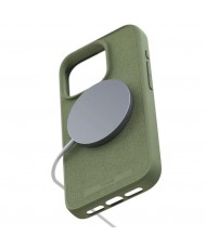 Чохол Njord Suede MagSafe Case for iPhone 15 Pro Olive (NA53SU06)