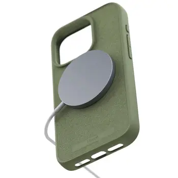 Чехол Njord Suede MagSafe Case for iPhone 15 Pro Olive (NA53SU06)