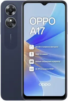 Смартфон Oppo A17 4/64GB Midnight Black (Global Version)