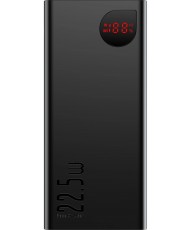 Внешний аккумулятор (повербанк) Baseus Adaman Metal Digital Display 20000mAh 22.5W 2021 Editon Black (PPAD000101, PPADM20S)
