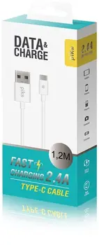 Кабель Piko Type-A для Type-C (1.2m) White (CB-UT11)