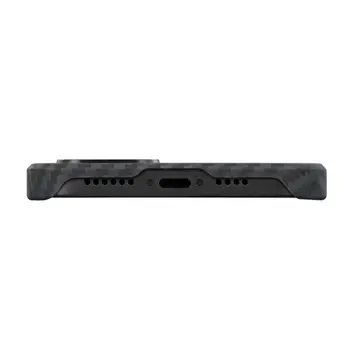 Чехол Pitaka MagEZ Case 3 Twill 1500D for iPhone 14 Plus Black/Grey (KI1401M)