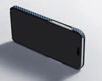 Чехол Pitaka MagEZ Case 4 Twill 1500D Black/Blue for iPhone 15 (KI1508)