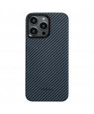 Чохол Pitaka MagEZ Case 4 Twill 1500D Black/Blue for iPhone 15 Pro (KI1508P)