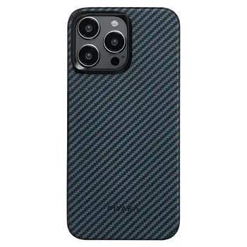 Чохол Pitaka MagEZ Case 4 Twill 1500D Black/Blue for iPhone 15 Pro Max (KI1508PM)