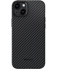 Чохол Pitaka MagEZ Case 4 Twill 1500D Black/Grey for iPhone 15 Plus (KI1501M)