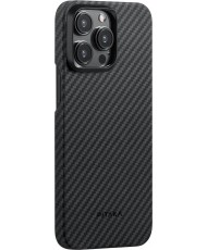Чохол Pitaka MagEZ Case 4 Twill 1500D Black/Grey for iPhone 15 Pro (KI1501P)