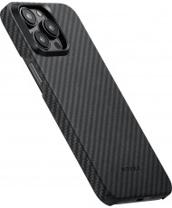 Чехол Pitaka MagEZ Case 4 Twill 1500D Black/Grey for iPhone 15 Pro (KI1501P)