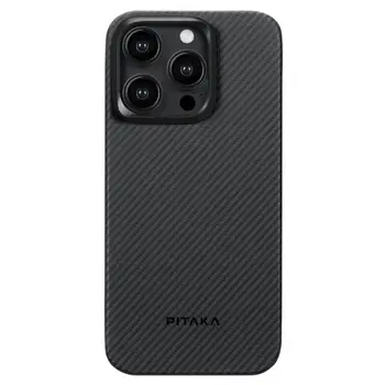 Чохол Pitaka MagEZ Case 4 Twill 600D Black/Grey for iPhone 15 Pro Max (KI1501PMA)