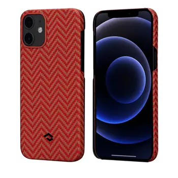 Чехол Pitaka MagEZ Case Herringbone Red/Orange for iPhone 12 mini (KI1207)