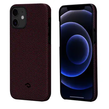 Чехол Pitaka MagEZ Case Plain Black/Red for iPhone 12 mini (KI1204)