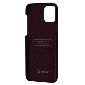 Чехол Pitaka MagEZ Case Plain Black/Red for iPhone 12 mini (KI1204)