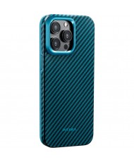 Чехол Pitaka MagEZ Case Pro 4 Twill 1500D Black/Blue for iPhone 15 Pro (KI1508PP)