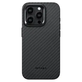 Чехол Pitaka MagEZ Case Pro 4 Twill 1500D Black/Grey for iPhone 15 Pro (KI1501PP)