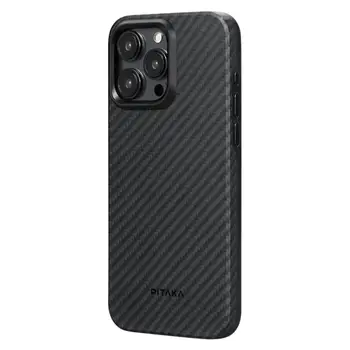 Чохол Pitaka MagEZ Case Pro 4 Twill 1500D Black/Grey for iPhone 15 Pro Max (KI1501PMP)