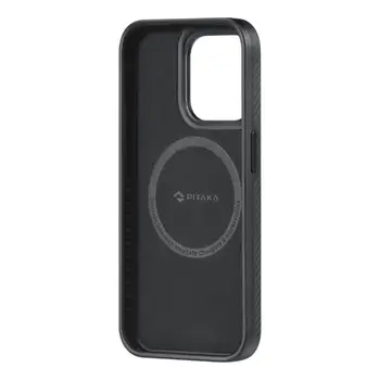 Чохол Pitaka MagEZ Case Pro 4 Twill 600D Black/Grey for iPhone 15 Pro Max (KI1501PMPA)