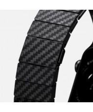 Ремінець Pitaka для Apple Watch 49/45/44mm Carbon Fiber Watch Band Modern (Black/Grey) AWB2307