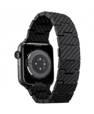 Ремінець Pitaka для Apple Watch 49/45/44mm Carbon Fiber Watch Band Retro (black/grey) AWB2311