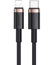 Кабель Usams US-SJ484 U63 Type-C To Lightning 20W PD Fast Charging & Data Cable 1.2m Black (SJ484USB01)