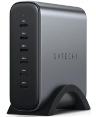  Сетевое зарядное устройство Satechi 200W USB-C 6-Port PD GaN Charger Space Gray (ST-C200GM-EU)
