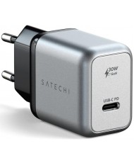 Мережевий зарядний пристрій Satechi 30W USB-C PD Gan Wall Charger Space Gray (ST-UC30WCM-EU)