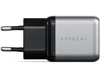 Мережевий зарядний пристрій Satechi 30W USB-C PD Gan Wall Charger Space Gray (ST-UC30WCM-EU)