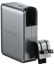 Мережевий зарядний пристрій Satechi 145W USB-C 4-Port PD GaN Travel Charger Space Gray (ST-W145GTM)