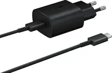 Сетевое зарядное устройство Samsung 25W PD Power Adapter (with Type-C cable) Black (EP-TA800XBE) (EU)