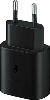 Сетевое зарядное устройство Samsung 25W PD Power Adapter (with Type-C cable) Black (EP-TA800XBEGRU)