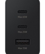 Мережевий зарядний пристрій Samsung 65W Power Adapter Trio (2C+1USB) CN Black (EP-T6530NBEGWW)