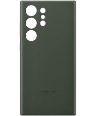 Чехол Samsung Leather Case для Samsung Galaxy S22 Ultra Green (EF-VS908)